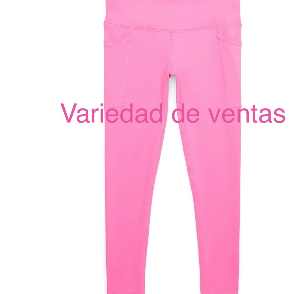 Athletic Works Bright Pink Kids Leggings